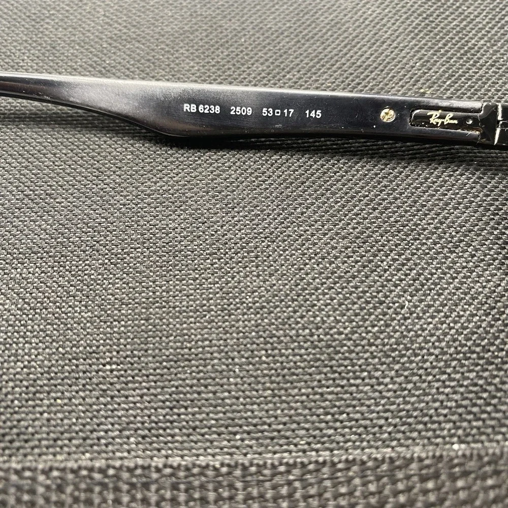 Ray-Ban Eyeglasses FRAMES ONLY RB6238 Optics Full Rim 53-17-145 Black 255